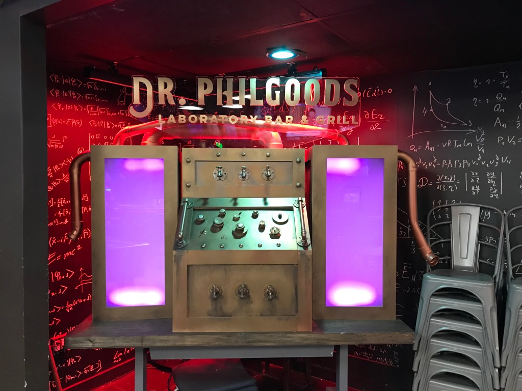 The art piece looks fancy but does nothing; Created by a local artist and can be found at Dr.Philgoods.