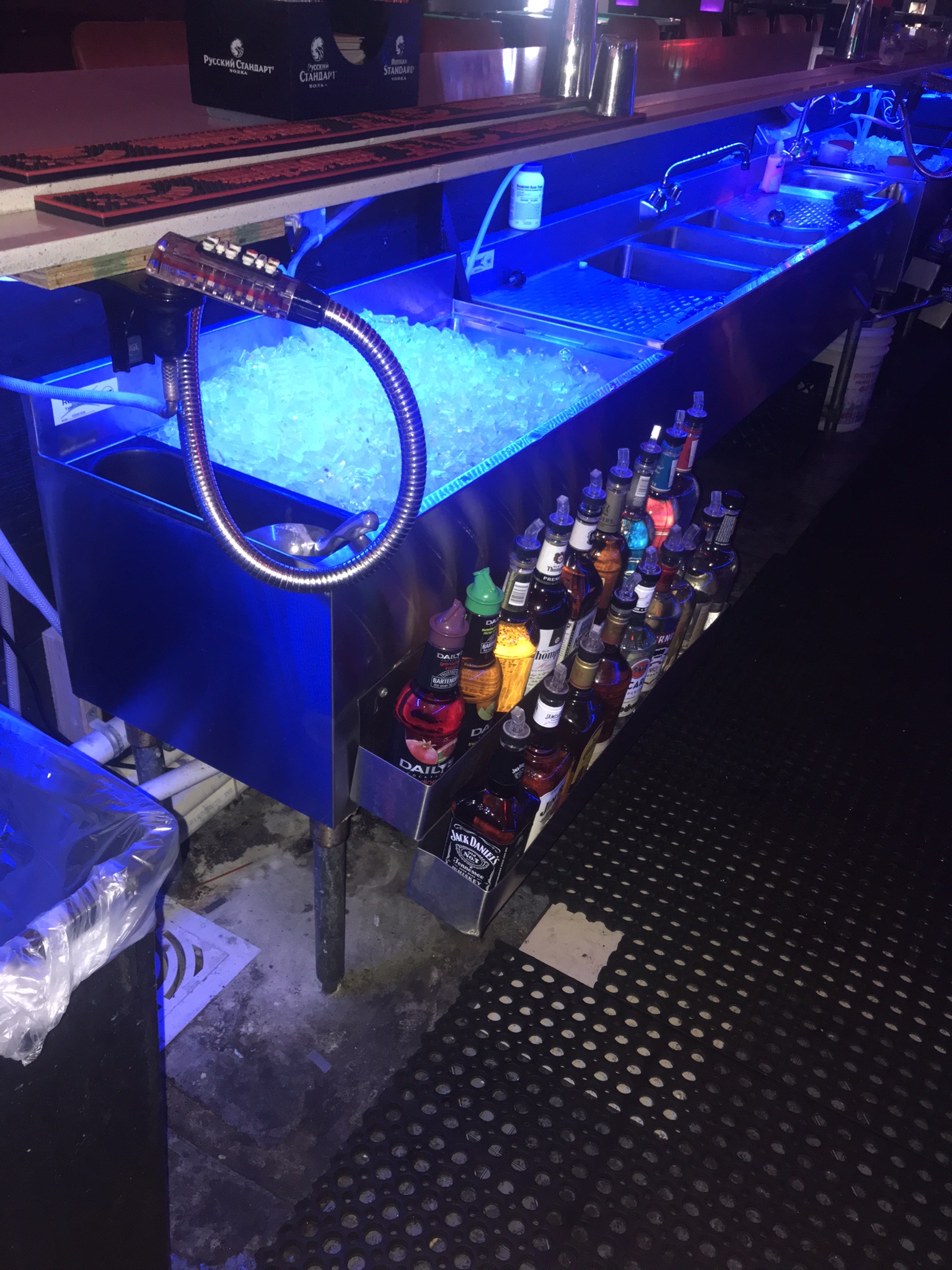 Some of the liquor at Dr.Philgoods Bar and Grill.