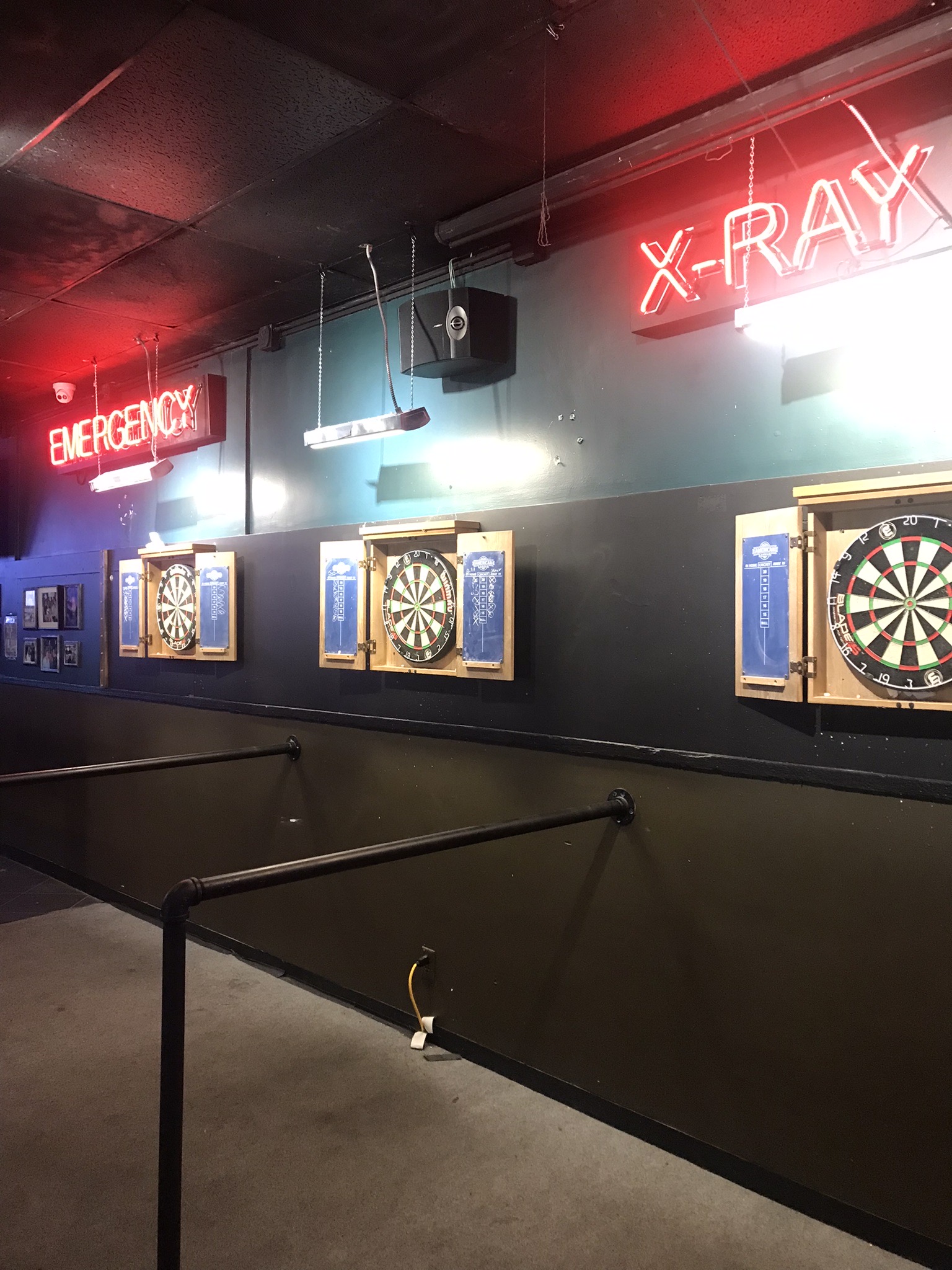 The dart boards at Dr.Philgoods Bar and Grill.